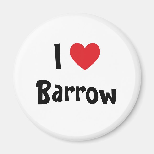 Ich liebe Barrow Magnet (Vorne)