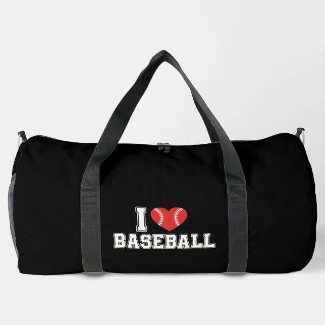Ich liebe Baseball Duffle Bag (Rückseite)