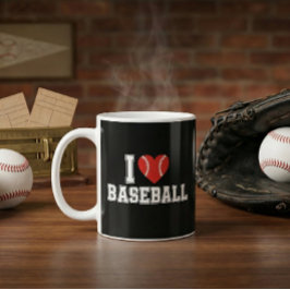 Ich liebe Baseball Kaffeetasse