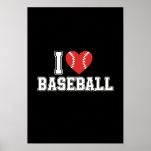 Ich liebe Baseball Poster