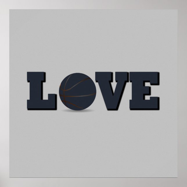 ich liebe Basketball Poster (Vorne)