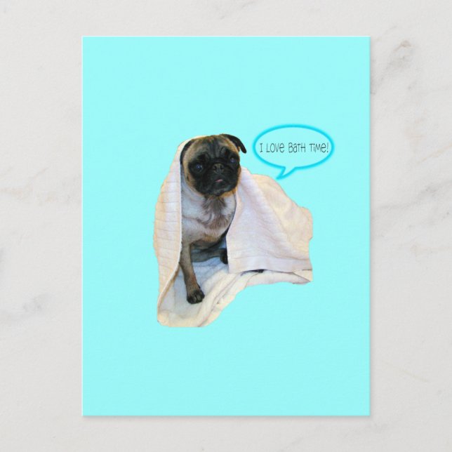 Ich Liebe Bath Time! Postkarte (Vorderseite)