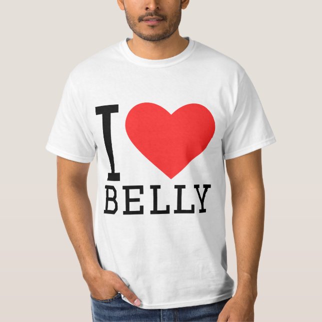Ich liebe Bauch T-Shirt (Vorderseite)