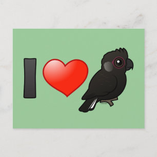 Ich Liebe Baudins Kakadu Postkarte