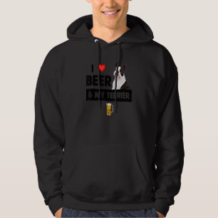 Ich Liebe Beer und mein Boston Terrier Mama Vater Hoodie