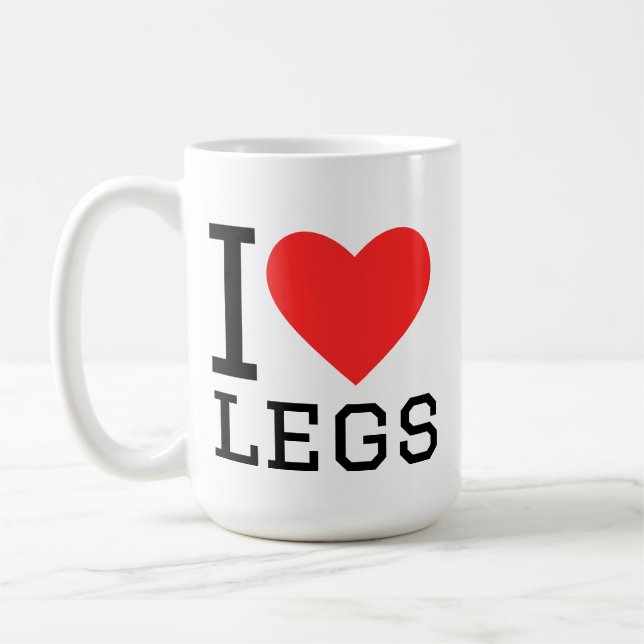 Ich liebe Beine Kaffeetasse (Links)