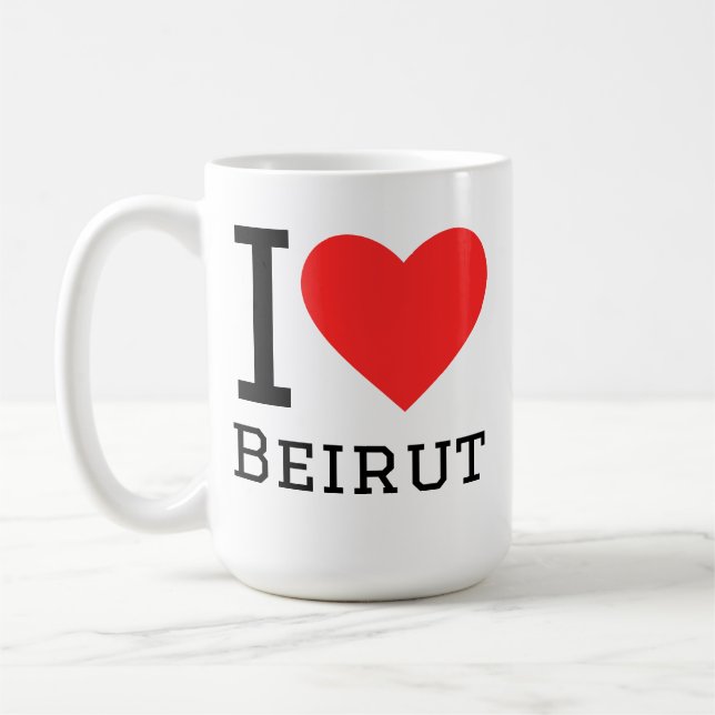 Ich liebe Beirut  Kaffeetasse (Links)