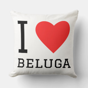 Ich liebe Beluga Kissen