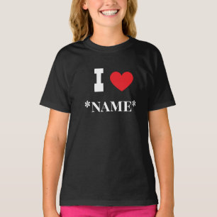 Ich liebe benutzerdefinierte Namen für Paare, Freu T-Shirt