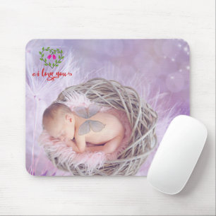 Ich liebe benutzerdefiniertes Foto Mousepad
