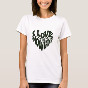 Ich liebe Berge T-Shirt