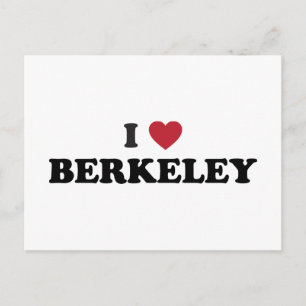 Ich liebe Berkeley Kalifornien Postkarte