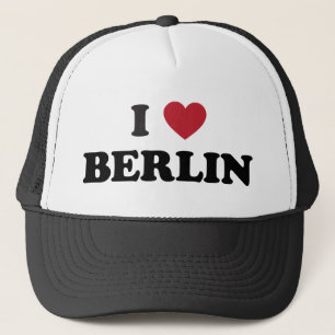 Ich liebe Berlin Deutschland Truckerkappe