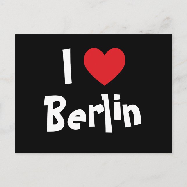 Ich liebe Berlin Postkarte (Vorderseite)