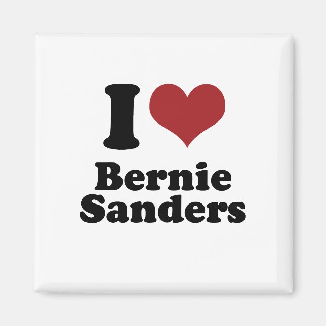 Ich Liebe Bernie Sanders für Präsident Magnet (Vorne)