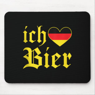 Ich Liebe Bier Funny German I Liebe Beer Tank Top Mousepad