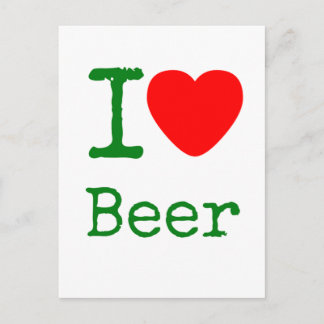 Ich liebe Bier Postkarte