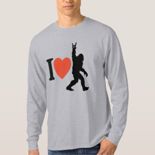 Ich liebe Bigfoot Rock On T-Shirt