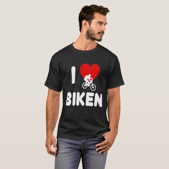 Ich liebe biken T-Shirt