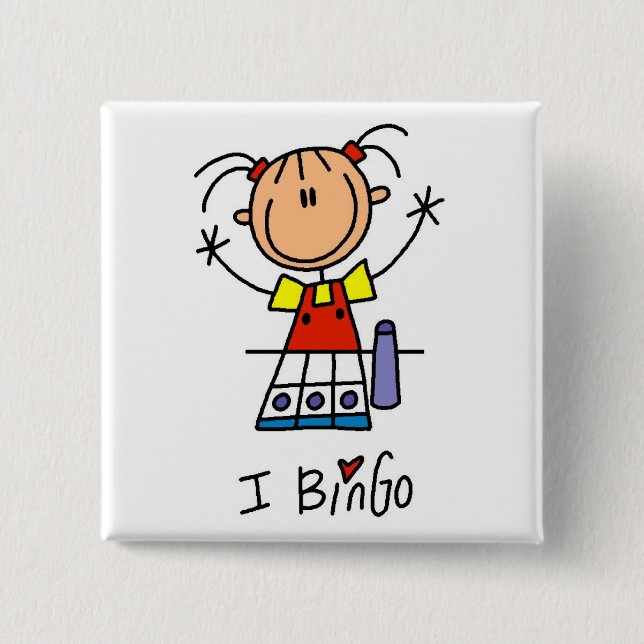 Ich liebe Bingo Button (Vorderseite)