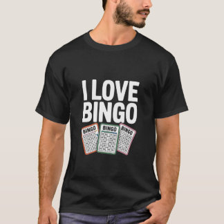 Ich liebe Bingo-Karten Enthusiast Humor T-Shirt
