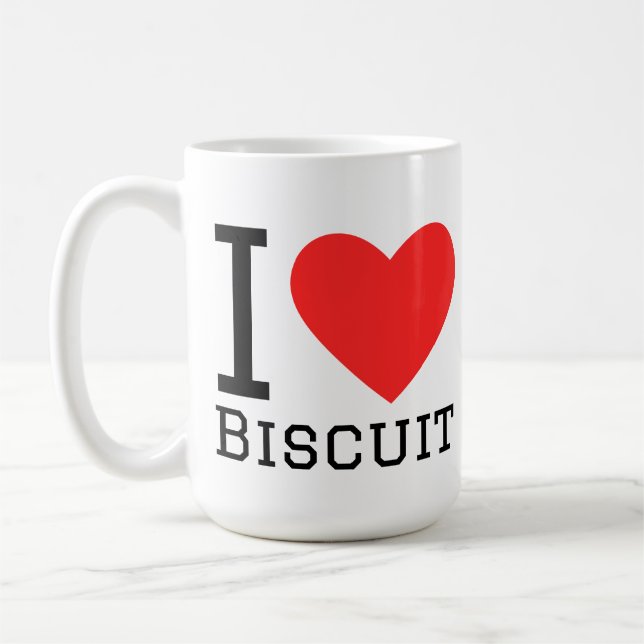 Ich liebe Biscuit Kaffeetasse (Links)
