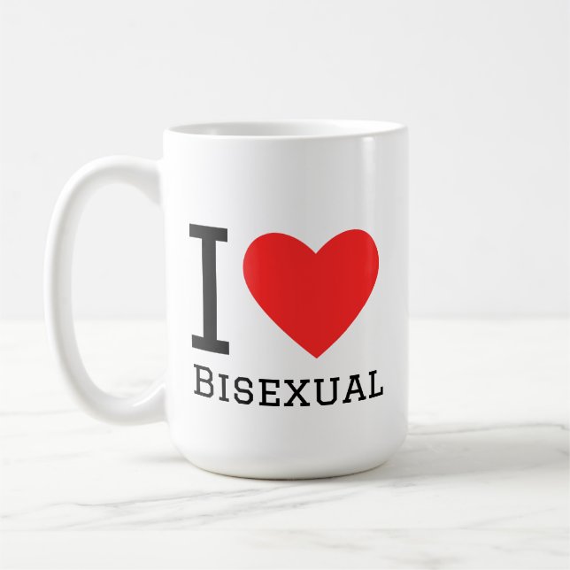 Ich liebe bisexuell kaffeetasse (Links)