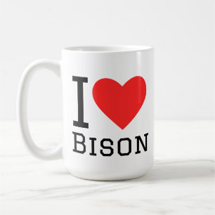 Ich liebe Bisons Kaffeetasse