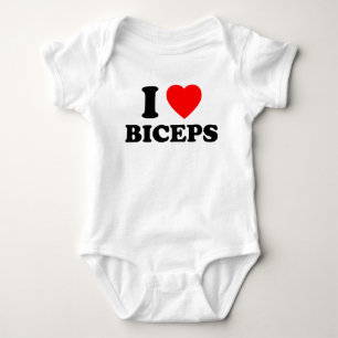 Ich liebe Bizeps Lustiger Mädchenabend Soziales Fi Baby Strampler