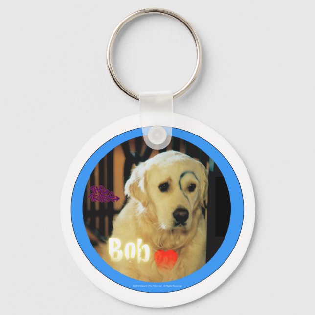 Ich Liebe Bob der Hund! Schlüsselanhänger (Vorderseite)