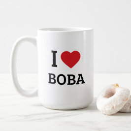 Ich liebe Boba - Minimalistisches Geschenk für Bub Kaffeetasse