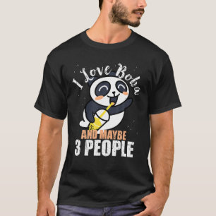 Ich Liebe Boba und vielleicht drei Leute Anime Pan T-Shirt
