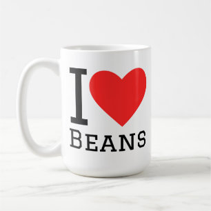 Ich liebe Bohnen Kaffeetasse