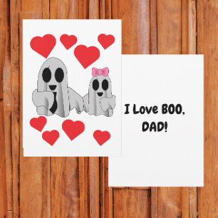 Ich liebe Boo Dad von Tochter Wohnung Karte
