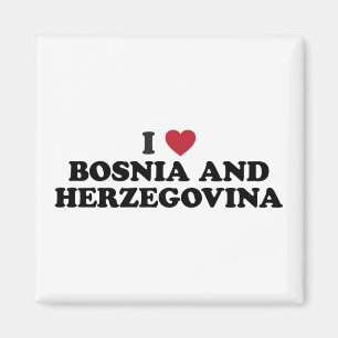 Ich liebe Bosnien und Herzegowina Magnet