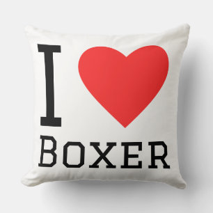Ich liebe Boxer Kissen
