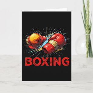 Ich liebe Boxhandschuhe Kampfsport Kampfkunst K Karte