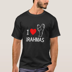 Ich liebe Brahma-Hühner Beliebte Rasse Brahma-Lieb T-Shirt