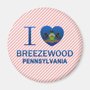 Ich liebe Breezewood, PA Magnet