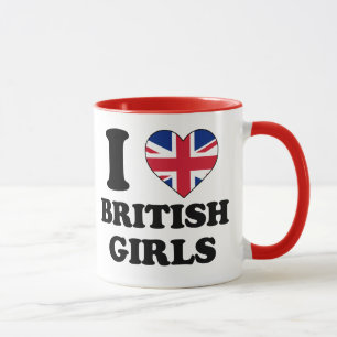 Ich liebe britische Mädchen Tasse