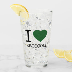 ICH LIEBE BROKKOLI GLAS