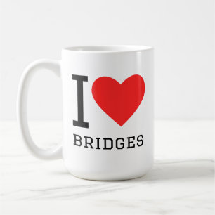 Ich liebe Brücken Kaffeetasse