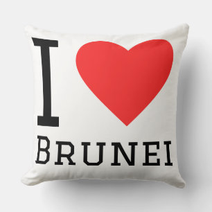 Ich liebe Brunei Kissen