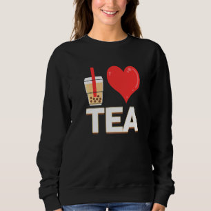 Ich liebe Bubble Tea Bubble Tea Sweatshirt