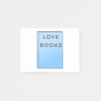 Ich liebe Bücher Post-it Klebezettel