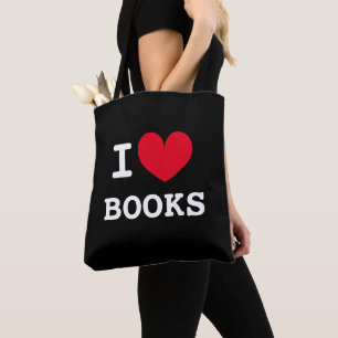 Ich liebe Bücher-Schulter-Tasche für Bücherliebhab Tasche