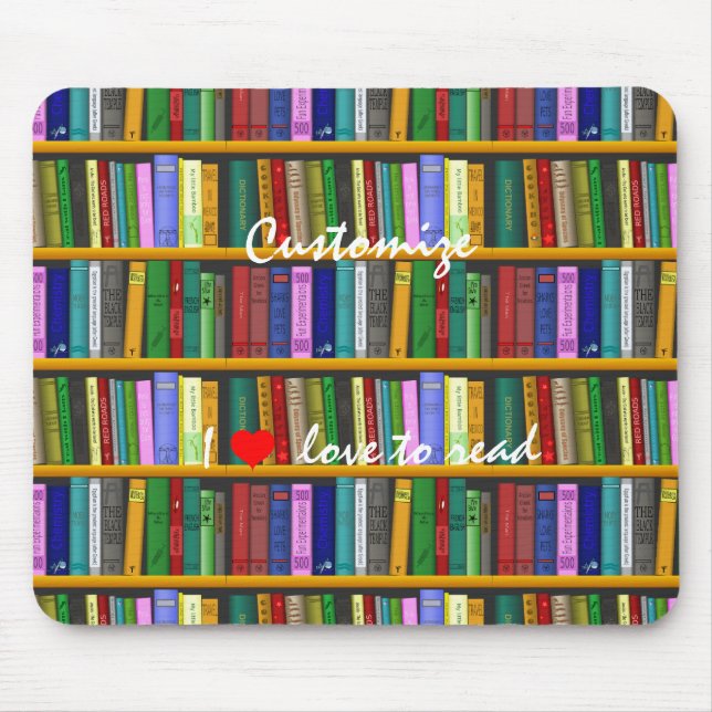 Ich Liebe, Bücher Thunder_Cove lesen Mousepad (Vorne)