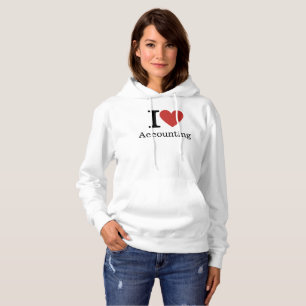 Ich ❤️ Liebe Buchhaltung HOODIE - Rechnungslegungs