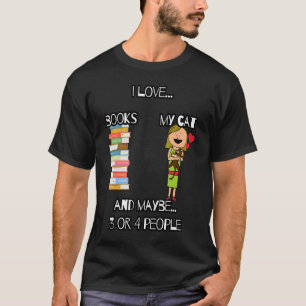 Ich Liebe bucht meine Katze und vielleicht 3 oder  T-Shirt