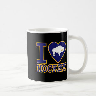 Ich liebe Buffalo Hockey Herz Ny New York Liebhabe Kaffeetasse